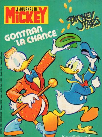 LE JOURNAL DE MICKEY n° 1501 -  - Le Journal de Mickey n° 1501 - 05/04/1981 - Disney Stars : Gontran la chance