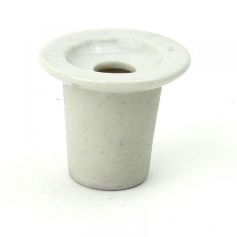 Lehrmaterial -  - Encrier en porcelaine pour pupitre d'écolier (années 60) - 4,5 cm
