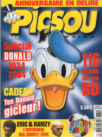 PICSOU -  - Picsou Magazine n° 389 - juin 2004 - Spécial Donald 1934-2004