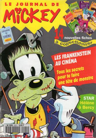 LE JOURNAL DE MICKEY n° 2221 -  - Le Journal de Mickey n° 2221 - 11/01/1995 - Les Frankenstein au cinéma/Tous les secrets pour te faire une tête de monstre/Star : Hélène à Bercy