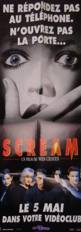 Science Fiction/Fantasy - Film - Wes CRAVEN - Scream - affiche vidéoclub - 60 x 160 cm - Neve Campbell/Courteney Fox/David Arquette/Skeet Ulrich