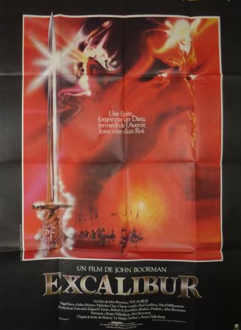 Science Fiction/Fantasy - Film - John BOORMAN - Excalibur - affiche de cinéma - 120 x 160 cm - Nigel Terry/Helen Mirren/Cherie Lunghi/Paul Geoffrey/Nicol Williamson