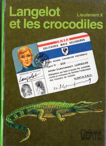 HACHETTE Bibliothèque Verte - Langelot - LIEUTENANT X - Langelot et les crocodiles
