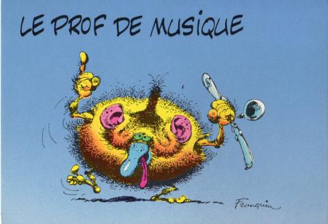 Franquin (Documents et Produits dérivés) - André FRANQUIN - Franquin - Dalix - carte postale n° 12 - Au bahut : Le prof de musique
