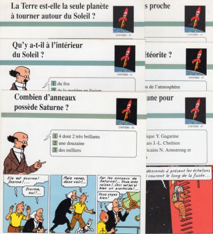 Hergé (Tintinophilie) - En voiture Tintin (Atlas) -  - Atlas - fiches Tintin - Univers - 10/13/31/37/42/67 - 6 fiches (sur 77)