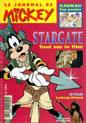 LE JOURNAL DE MICKEY n° 2225 -  - Le Journal de Mickey n° 2225 - 08/02/1995 - Stargate : tout sur le film/Star : Ludwig Briand