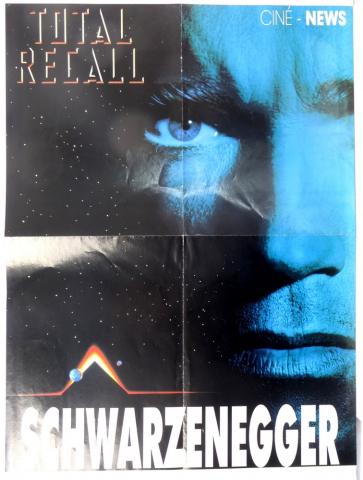 Science Fiction/Fantasy - Film -  - Ciné-News - Total Recall - Schwarzenegger - Poster 42 x 56 cm - au verso Van Damme