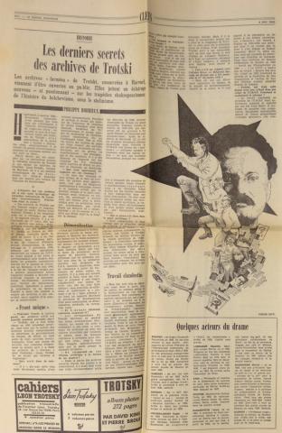 Geschichte - Philippe ROBRIEUX - Les Derniers secrets des archives de Trotski - in Le Monde Dimanche du 4 mai 1980