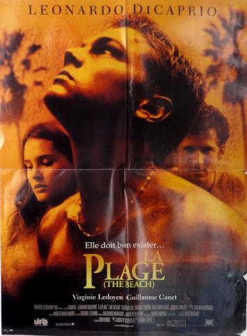 Kino -  - La Plage (The Beach) Leonardo DiCaprio, Virginie Ledoyen, Guillaume Canet/ M.I-2 Tom Cruise - poster 40 x 53 cm double-face