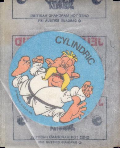 Uderzo (Asterix) - Werbung - Albert UDERZO - Astérix - Dargaud - Jeux Dargaud, les puzzles Astérix - lot de 4 stickers promotionnels : Isis, Kermes, Mannekenpix et Panoramix