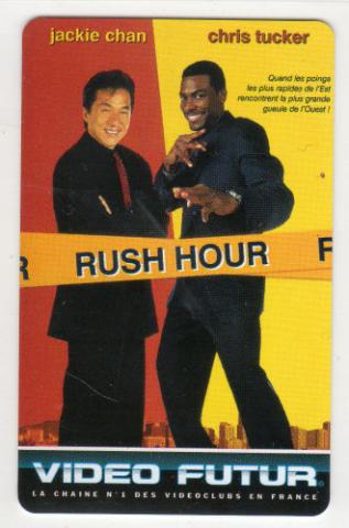 Kino -  - Video Futur - Carte collector n° 72 - Rush Hour - Jackie Chan/Chris Tucker