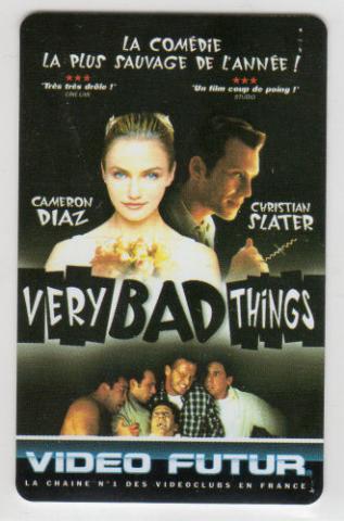 Kino -  - Video Futur - Carte collector n° 78 - Very bad things - Cameron Diaz/Christian Slater