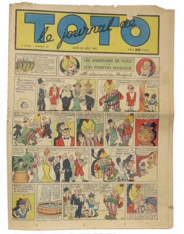 Le JOURNAL DE TOTO -  - Le Journal de Toto n° 129 - jeudi 24 août 1939