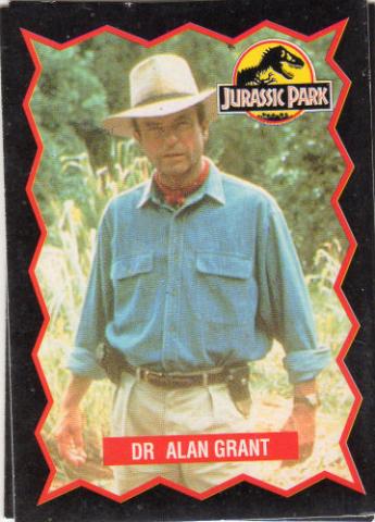 Steven Spielberg - Steven SPIELBERG - Jurassic Park - Euroflash - Trading Cards - version française - #004 - Dr Alan Grant