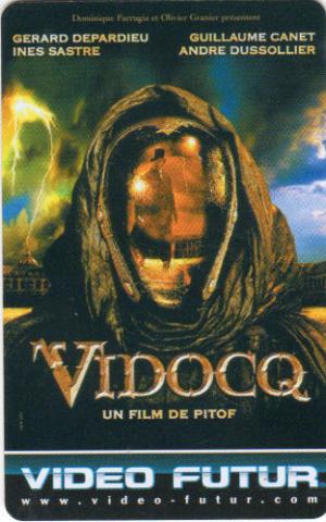 Kino -  - Video Futur - carte collector n° 190 - Vidocq, un film de Pitof/Gérard Depardieu/Guillaume Canet/Inès Sastre/André Dussolier