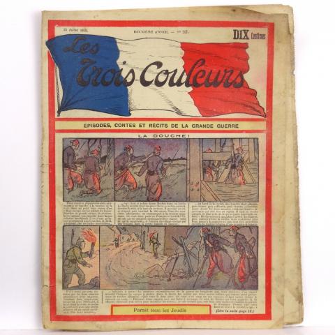 Les TROIS COULEURS n° 32 -  - Les Trois couleurs - Épisodes, contes et récits de la Grande Guerre - n° 32 - 15/07/1915 - La douche !