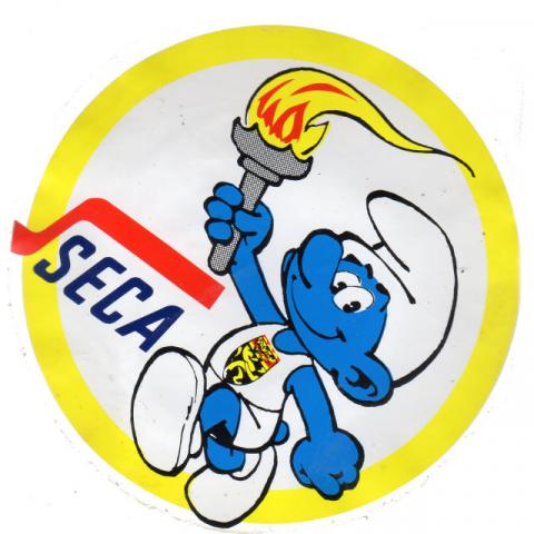 Peyo (Schlümpfe) - Werbung - PEYO - Schtroumpfs - SECA - Schtroumpf flamme olympique