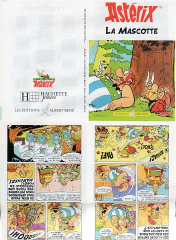 Uderzo (Asterix) - Verschiedene Dokumente u. Objekte - Albert UDERZO - Astérix - La Mascotte - mini BD distribuée dans les classes de CM1 avec le kit pédagogique Élève Astérix au tableau !