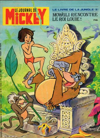 LE JOURNAL DE MICKEY n° 1431 -  - Le Journal de Mickey n° 1431 - 02/12/1979 - Le Livre de la Jungle (II) : Mowgli rencontre le Roi Louie !
