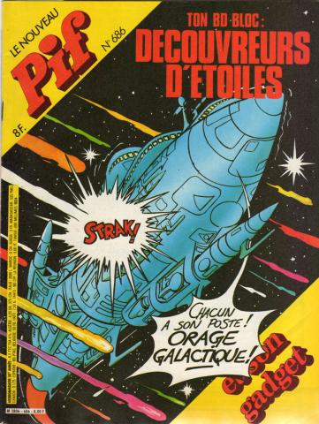PIF (magazine) n° 686 -  - Pif (le nouveau) n° 686 - mai 1982 - Ton BD Bloc : Découvreurs d'étoiles/Ton gadget : Le circuit infernal