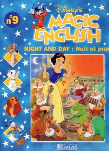 Sprache, Wörterbuch, Sprachen -  - Disney's Magic English n° 9 - Night and day : Nuit et jour