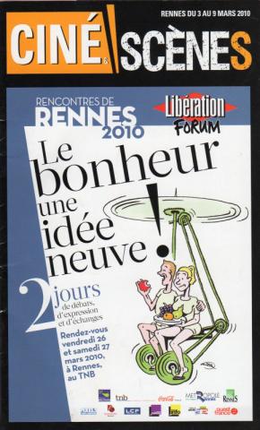 Willem - WILLEM - Willem - Ciné scènes - Rencontres de Rennes 2010 - Libération Forum - Le bonheur une idée neuve ! - ilustration de couverture