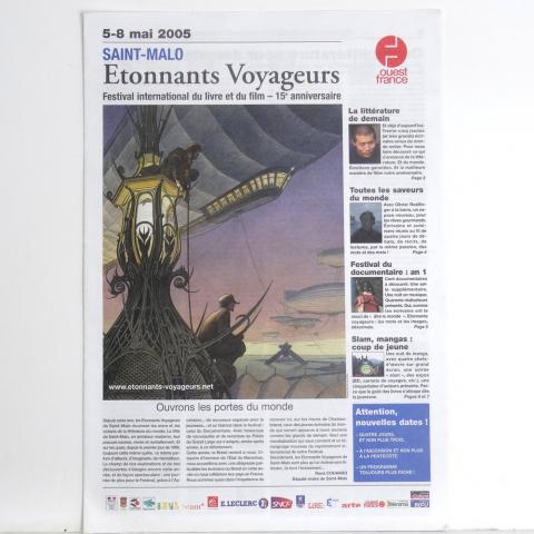 Schuiten - François SCHUITEN - Étonnants Voyageurs - Saint-Malo, 5-8 mai 2005 - Festival international du livre et du film - 15e anniversaire - Ouest-France, présentation