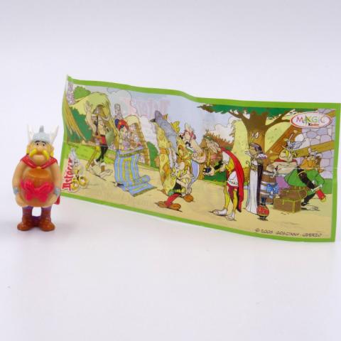 Uderzo (Asterix) - Kinder - Albert UDERZO - Astérix - Kinder 2009 - Astérix 50 ans - Gueuselambix - figurine + BPZ
