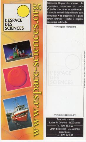 Lesezeichen -  - L'Espace des Sciences - Rennes - marque-page