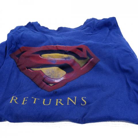 Science Fiction/Fantasy - Film -  - Superman Returns - Fil et Forme - tee-shirt bleu logo - taille L