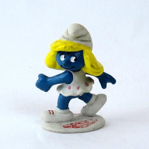 Peyo (Schlümpfe) - Figurine - PEYO - Schtroumpfs - Schleich - 20135 - Schtroumpfette tennis - figurine