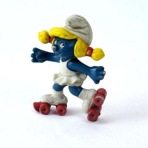 Peyo (Schlümpfe) - Figurine - PEYO - Schtroumpfs - Schleich/Wallace Berrie - Schtroumpfette rollers - figurine