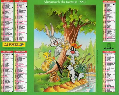 LOONEY TUNES -  - Looney Tunes - La Poste - almanach du facteur 1997