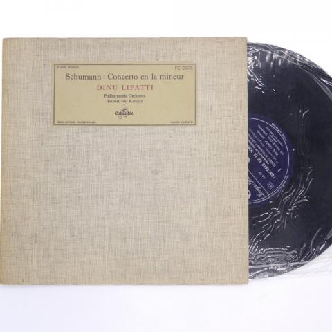 Audio/Video- Klassische Musik -  - Schumann - Concerto en la mineur - Dinu Lipatti/Philarmonia Orchestra/Herbert von Karajan - disque 33 tours 25 cm - Columbia FC 25078