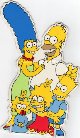 LES SIMPSON - Matt GROENING - The Simpsons - La famille Simpson - PLV - 15 x 24 cm