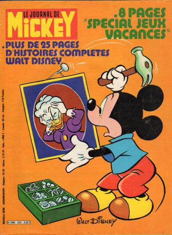 LE JOURNAL DE MICKEY n° 1521 -  - Le Journal de Mickey n° 1521 - 23/08/1981 - 8 pages spécial jeux vacances/Plus de 25 pages d'histoires complètes Walt Disney