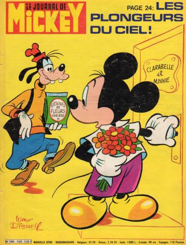 LE JOURNAL DE MICKEY n° 1523 -  - Le Journal de Mickey n° 1523 - 06/09/1981 - Les plongeurs du ciel