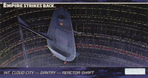Star Wars - images -  - Star Wars - Topps - Empire Strikes Back - Widevision - #122 Int. Cloud City - Gantry - Reactor Shaft