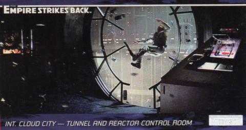 Star Wars - images -  - Star Wars - Topps - Empire Strikes Back - Widevision - #117 Int. Cloud City - Tunnel and Reactor Control Room
