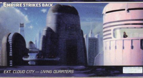 Star Wars - images -  - Star Wars - Topps - Empire Strikes Back - Widevision - #93 Ext. Cloud City - Living Quarters