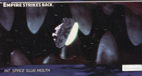 Star Wars - images -  - Star Wars - Topps - Empire Strikes Back - Widevision - #65 Int. Space Slug Mouth