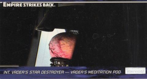 Star Wars - images -  - Star Wars - Topps - Empire Strikes Back - Widevision - #53 Int. Vader's Star Destroyer - Vader's Meditation Pod