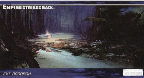 Star Wars - images -  - Star Wars - Topps - Empire Strikes Back - Widevision - #51 Ext. Dagobah