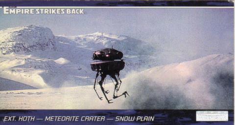 Star Wars - images -  - Star Wars - Topps - Empire Strikes Back - Widevision - #2 Ext. Hoth - Meteroit Crater - Snow Plain