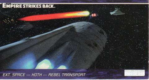 Star Wars - images -  - Star Wars - Topps - Empire Strikes Back - Widevision - #19 Ext. Space - Hoth - Rebel Transport