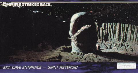 Star Wars - images -  - Star Wars - Topps - Empire Strikes Back - Widevision - #66 Ext. Cave Entrance - Giant Asteroid