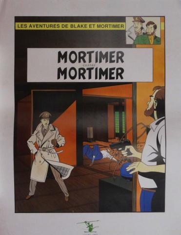 BLAKE ET MORTIMER - VAN HOFF - Blake et Mortimer - Souris Verte - Mortimer contre Mortimer - Poster 60 x 80 cm