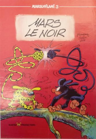 Franquin (Documents et Produits dérivés) - BATEM - Batem - Marsupilami 3 Mars le Noir - 1989 - Affiche lieu de vente - 42 x 60 cm