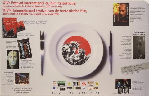Mézières (Documents et Produits dérivés) - Jean-Claude MÉZIÈRES - Mézières - XIVe Festival International du Film Fantastique, de Science-Fiction & Thriller de Bruxelles - 8-23 mars 1996 - Set de table 48 x 30 cm
