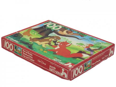 Disney - Spiele und Spielzeuge -  - Rox et Rouky - Nathan 555 295 - Puzzle 100 pièces - 33 x 43,5 cm